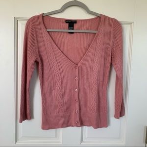 New York & Company Women’s Cardigan Button Down Pink Size XS